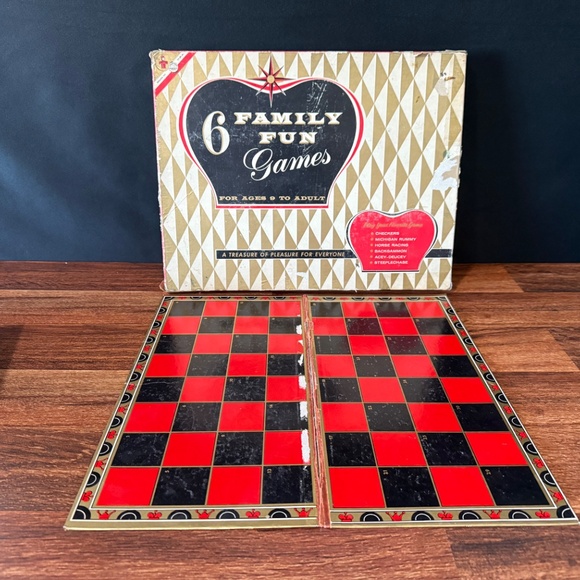 Vintage Board Game - 6 Family Fun Games - Picture 9 of 13